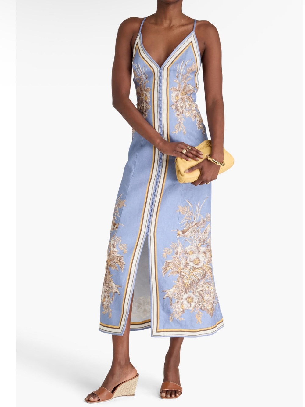 Zimmermann Ottie Dress in Blue Flora - Picture 6 of 7